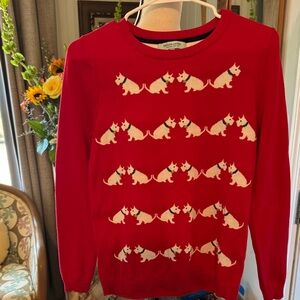 Vintage red Scottie dog sweater